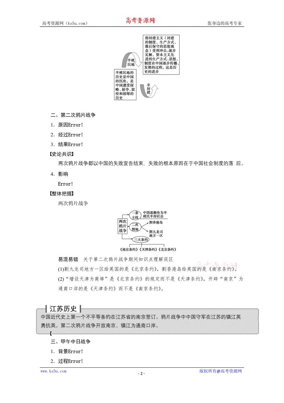 《江苏专版》2014步步高历史大一轮复习整合提高 必修一 第三单元 第5讲.doc_第2页