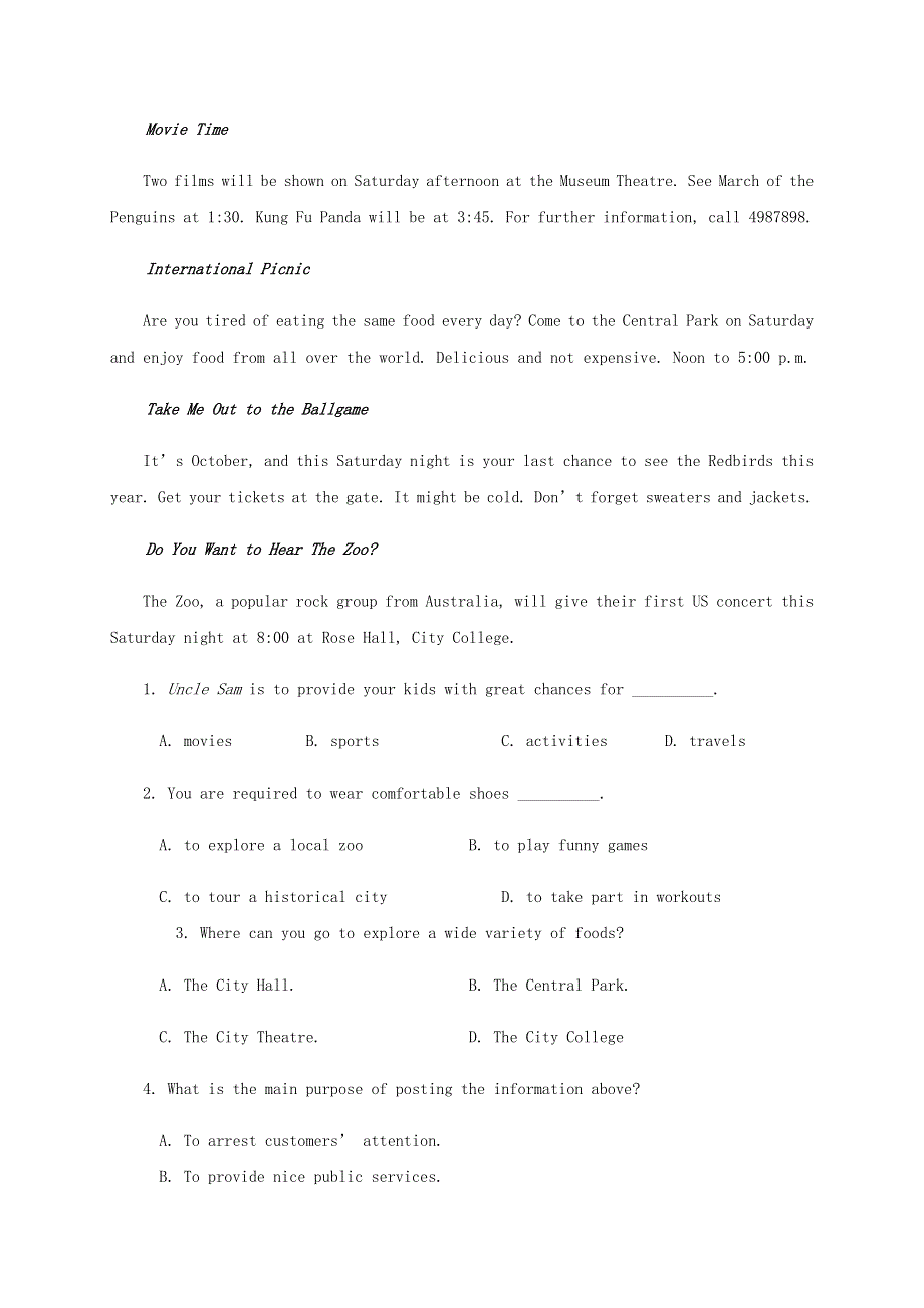 四川省成都外国语学校2020-2021学年高一英语10月月考试题.doc_第2页