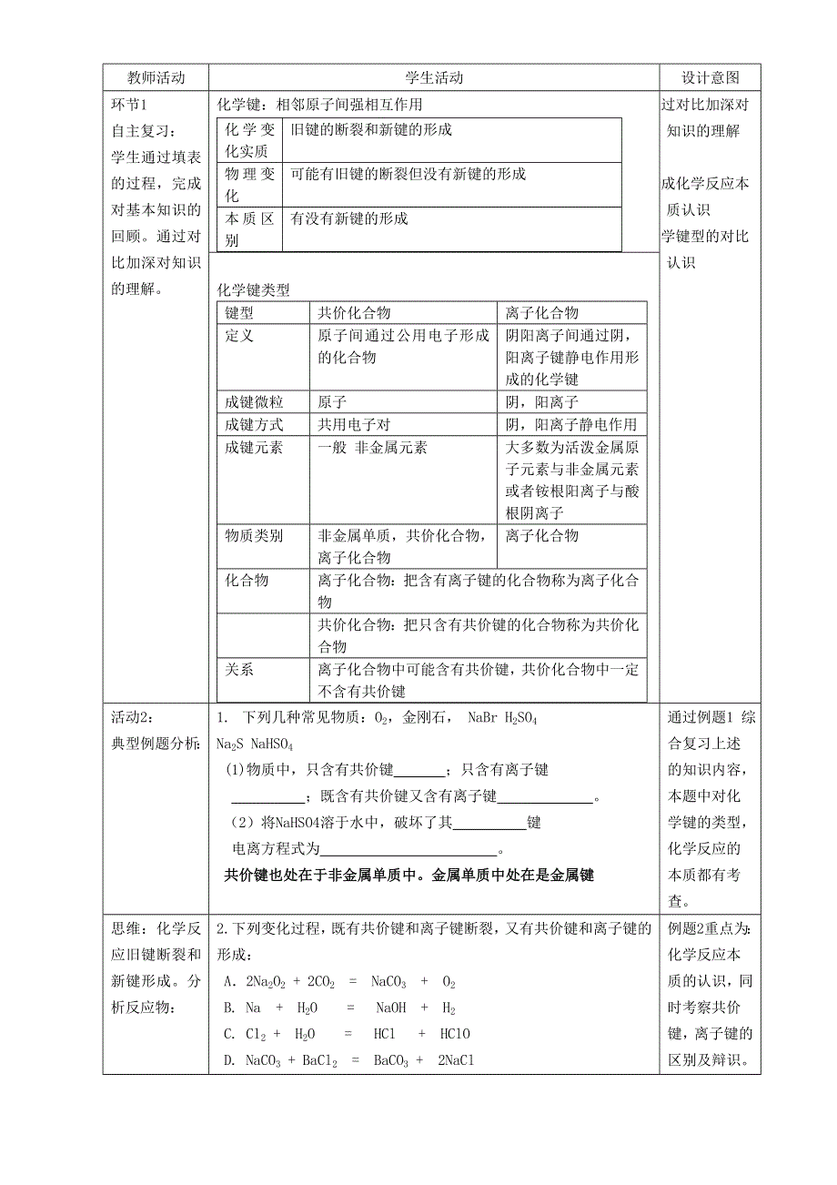 山东滕州2015评比优秀教案鲁科版化学必修二第二章化学键、化学反应与能量章节复习枣庄三中.doc_第2页