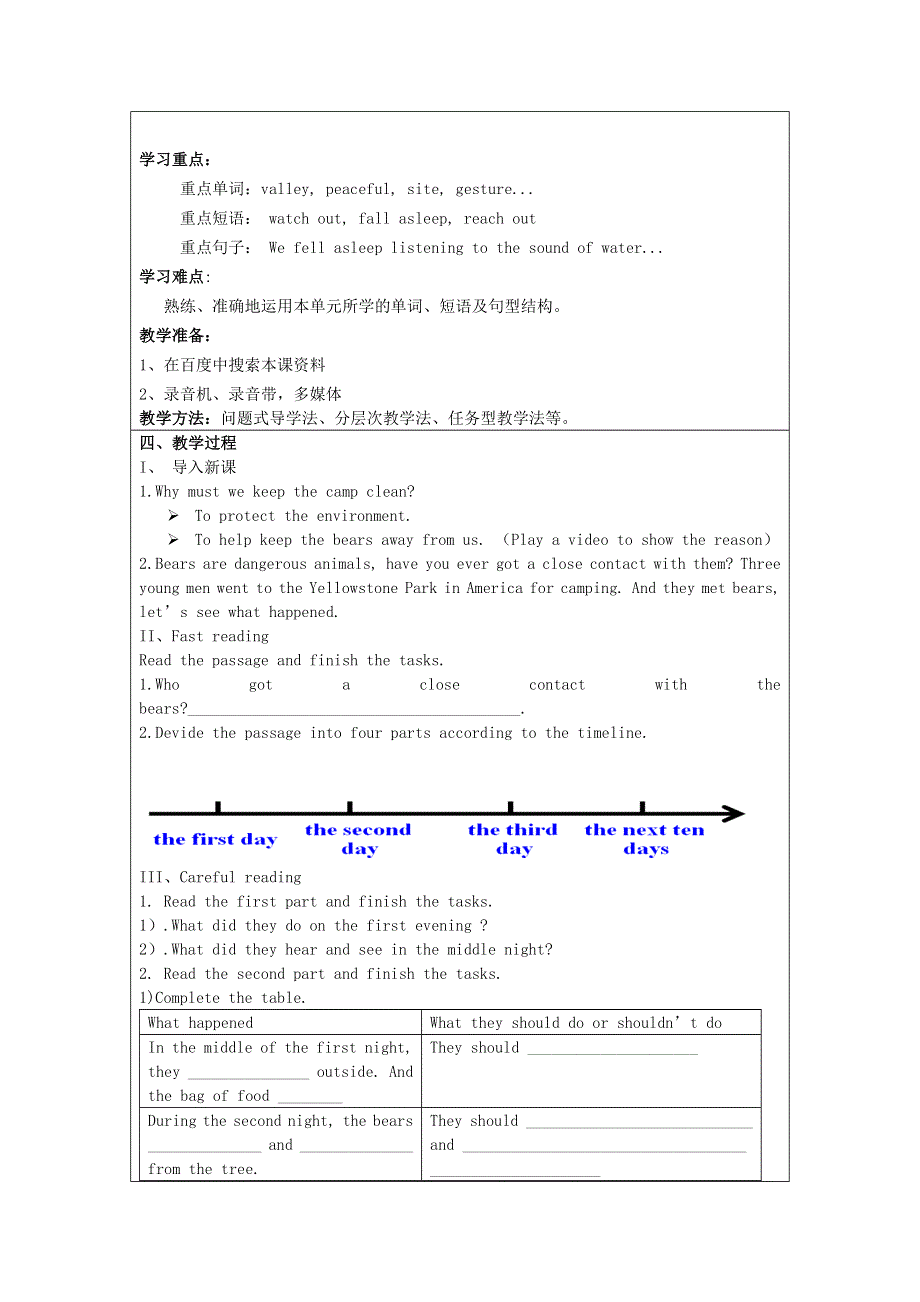 2022九年级英语下册 Module 4 Rules and suggestions Unit 2 We must keep the camp clean教学设计（新版）外研版.doc_第2页