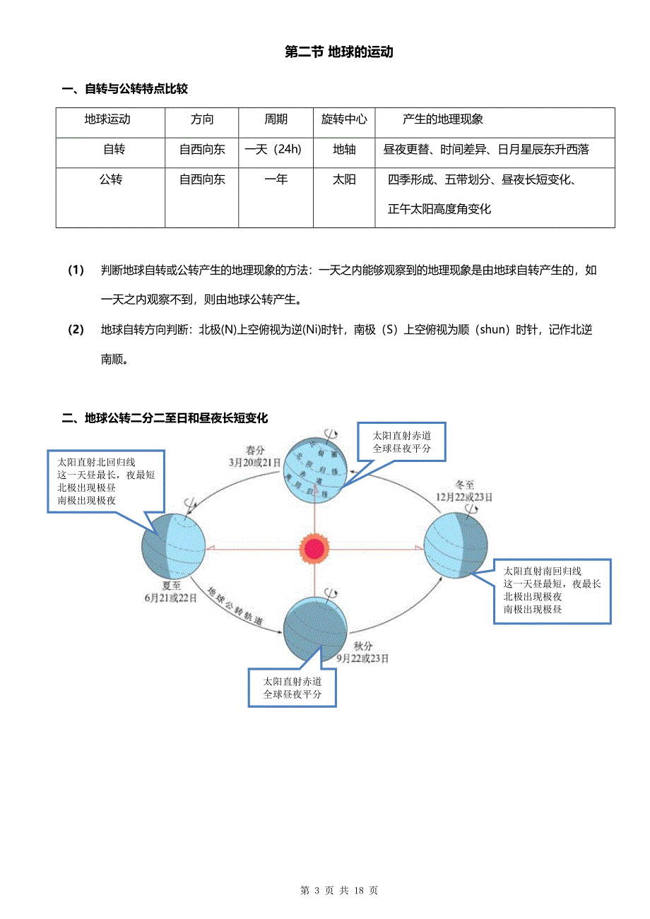 人教版七年级上册地理期末复习核心知识点提纲精编版.docx_第3页