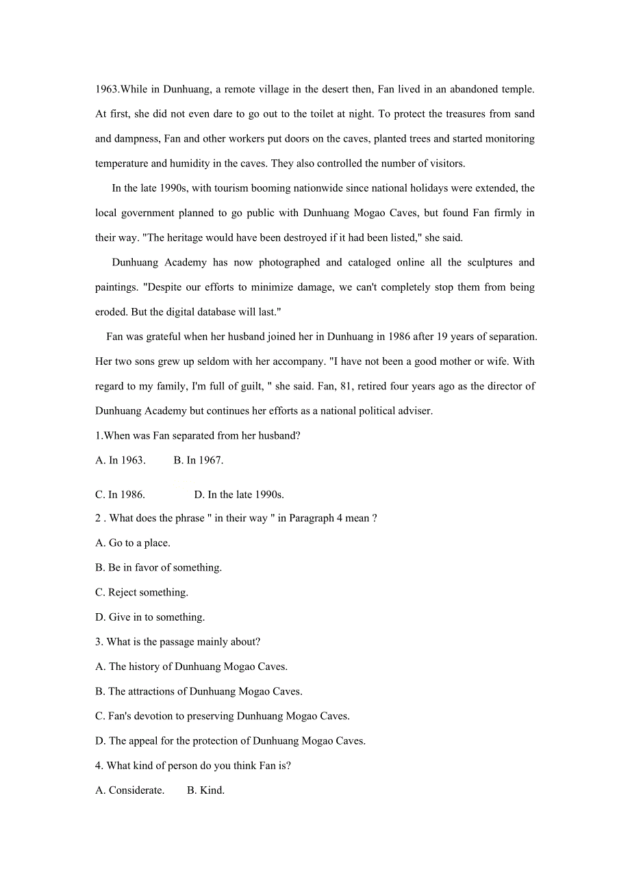 2020-2021学年人教版（2019）高一英语必修2同步作业：UNIT 1 CULTURAL HERITAGE DISCOVERING USEFUL STRUCTURES（基础练） WORD版含答案.doc_第3页