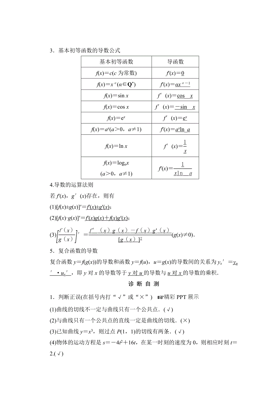 《创新课堂》2016届高三数学（文理通用）一轮复习教师用书：第三章 导数及其应用 WORD版含解析.doc_第2页