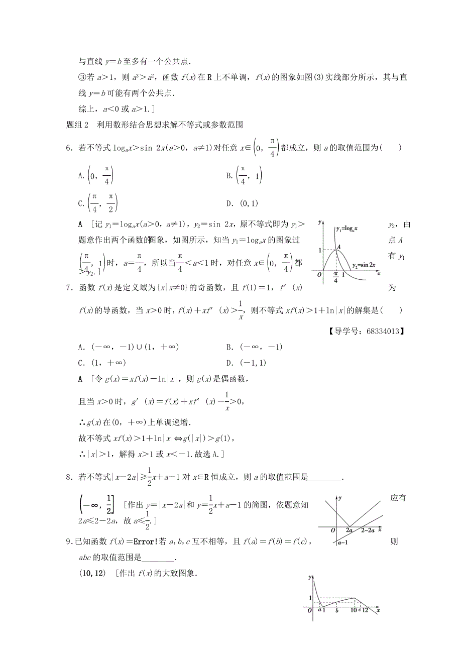 2018年浙江高考数学二轮复习教师用书：技法强化训练2 数形结合思想 WORD版含答案.DOC_第3页