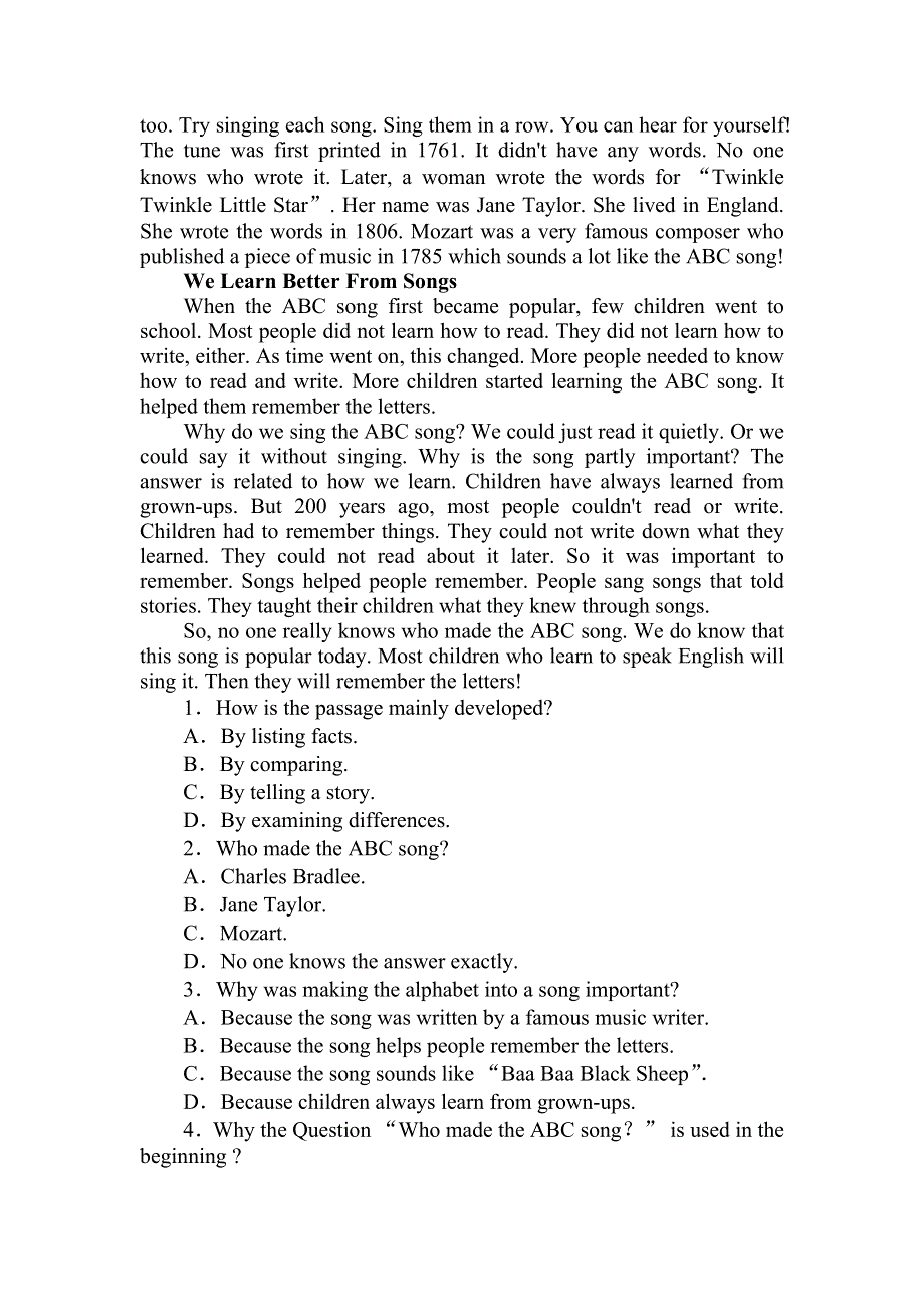 2020-2021学年人教版（2019）高中英语必修二课时作业：UNIT 5　MUSIC 5-1 LISTENING AND SPEAKING WORD版含答案.doc_第2页