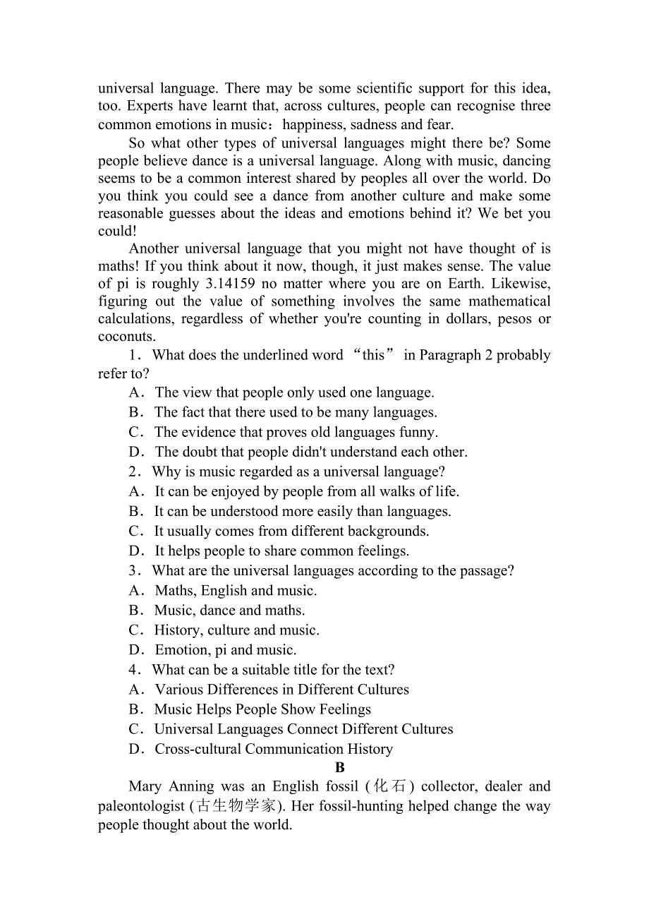 2020-2021学年人教版（2019）高中英语必修二课时作业：UNIT 4　HISTORY AND TRADITIONS 4-3 DISCOVERING USEFUL STRUCTURES （GRAMMAR） WORD版含答案.doc_第3页