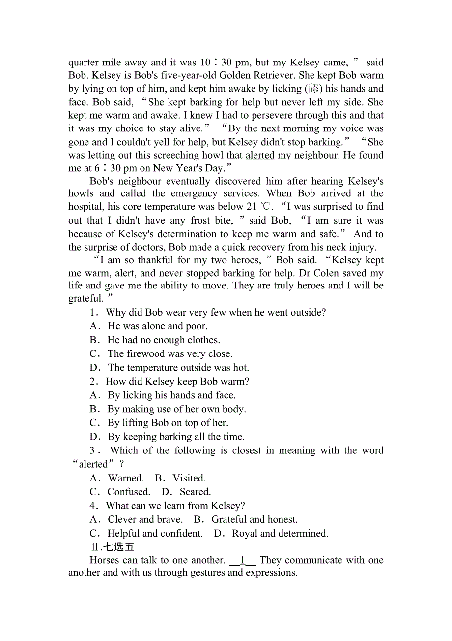 2020-2021学年人教版（2019）高中英语必修二课时作业：UNIT 2　WILDLIFE PROTECTION 2-2 READING AND THINKING WORD版含答案.doc_第3页