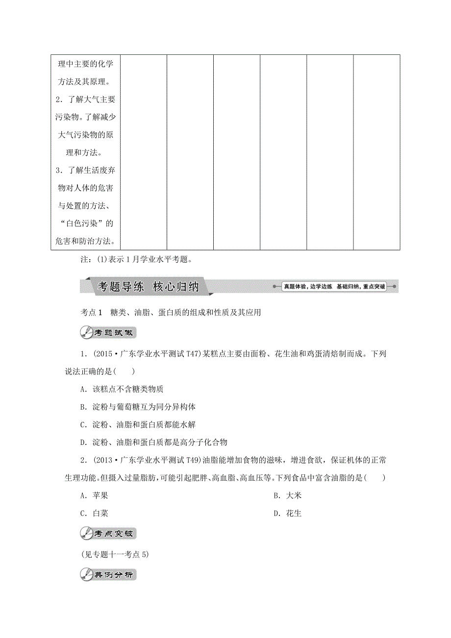 2018年广东省普通高中化学学业水平测试复习配套讲义：专题十三 化学与生活（选考） WORD版含解析.doc_第3页