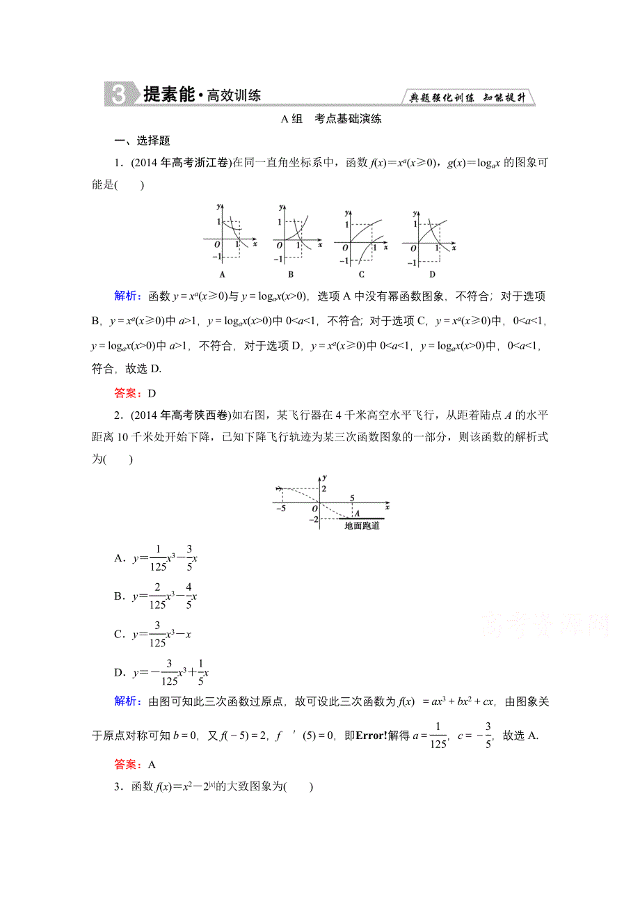 《优化探究》2016届高三数学人教A版文科一轮复习提素能高效训练 第二章 函数、导数及其应用 2-7.doc_第1页