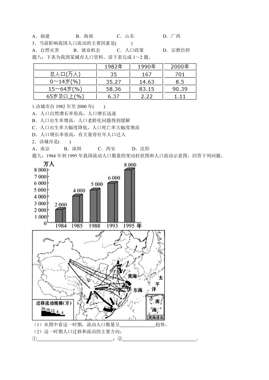 《北京市特级教师二轮训练》2014届高考地理：人文地理事物特征描述和原理阐释（一） 课后训练一及详解 WORD版含解析.doc_第3页