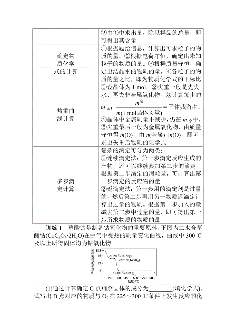 2021届新高考化学二轮专题复习训练：4-专题三　填空大题中的化学计算 WORD版含解析.doc_第2页