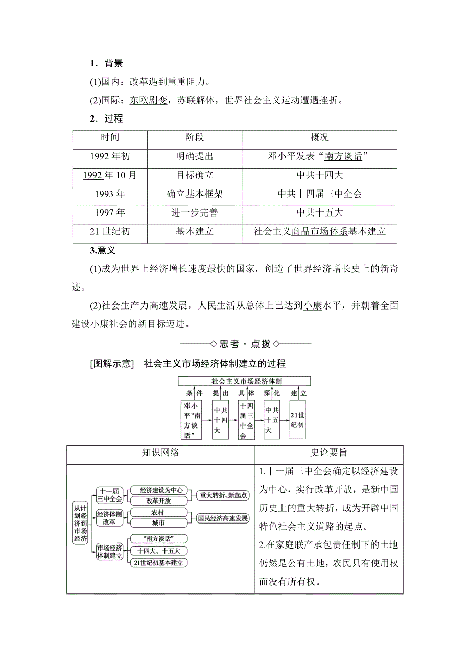 2016-2017学年高一历史人教必修2学案：第4单元-第12课 从计划经济到市场经济 WORD版含解析.doc_第3页