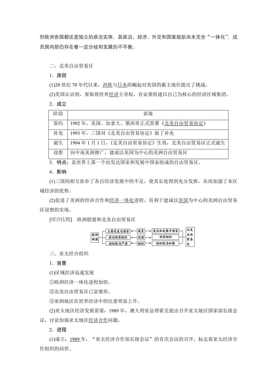 2020-2021学年人民版历史必修2学案：专题八 二　当今世界经济区域集团化的发展 WORD版含解析.doc_第2页