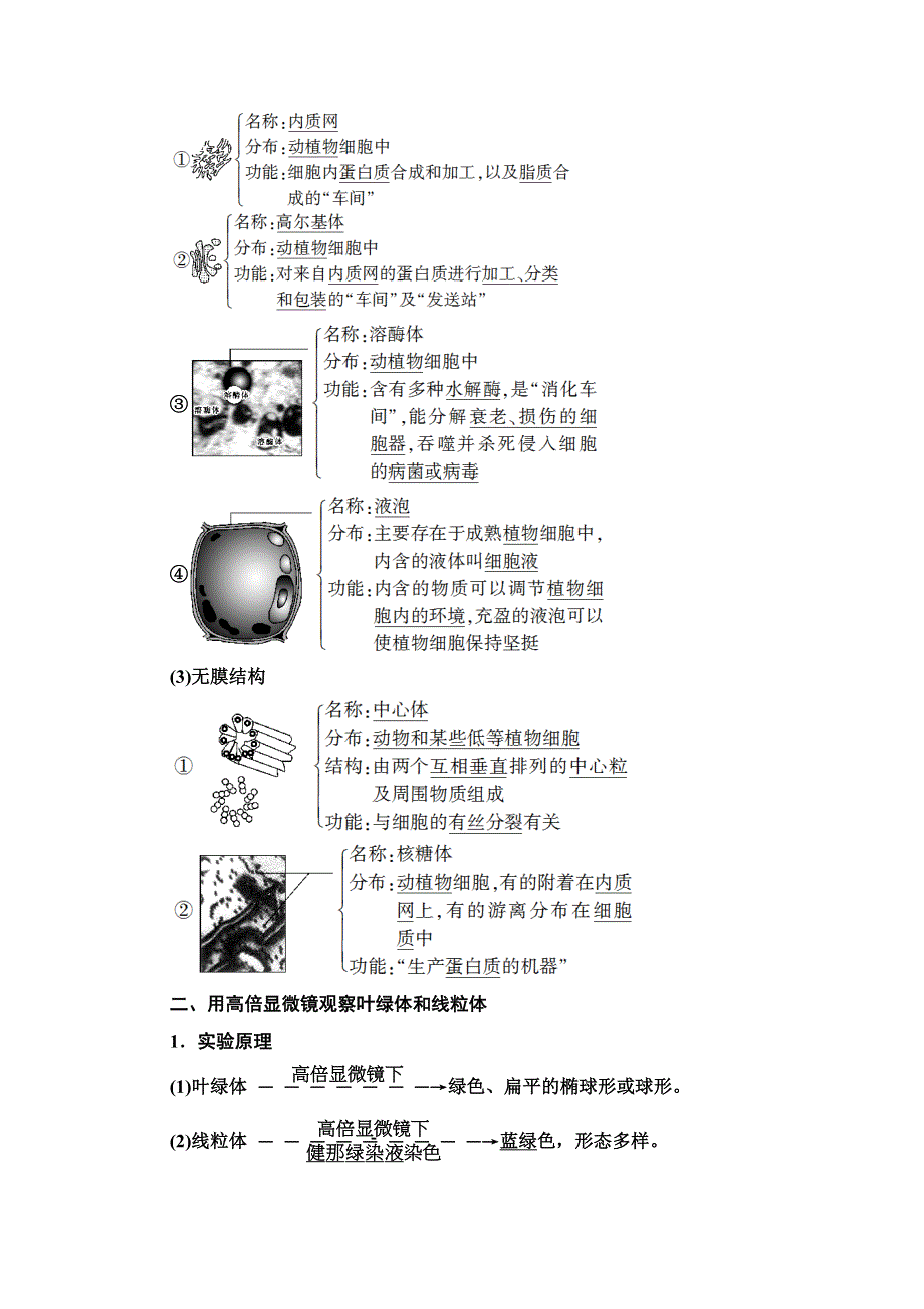 2020-2021学年人教版高中生物必修1学案：第3章 第2节 第1课时　细胞器之间的分工 WORD版含解析.doc_第2页