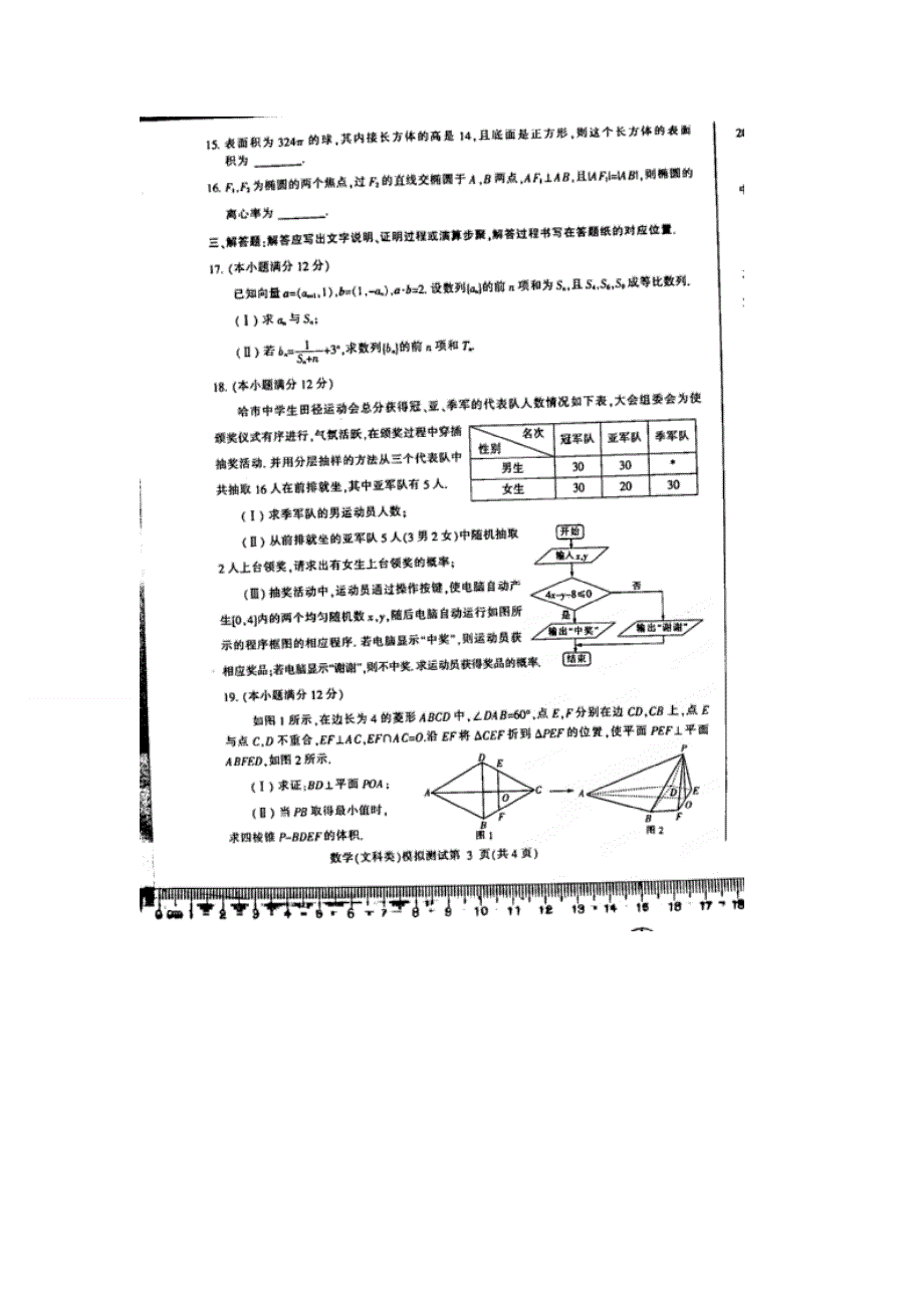 东北三省四市教研协作体2014届高三第二次模拟 数学文 扫描版含答案.doc_第3页