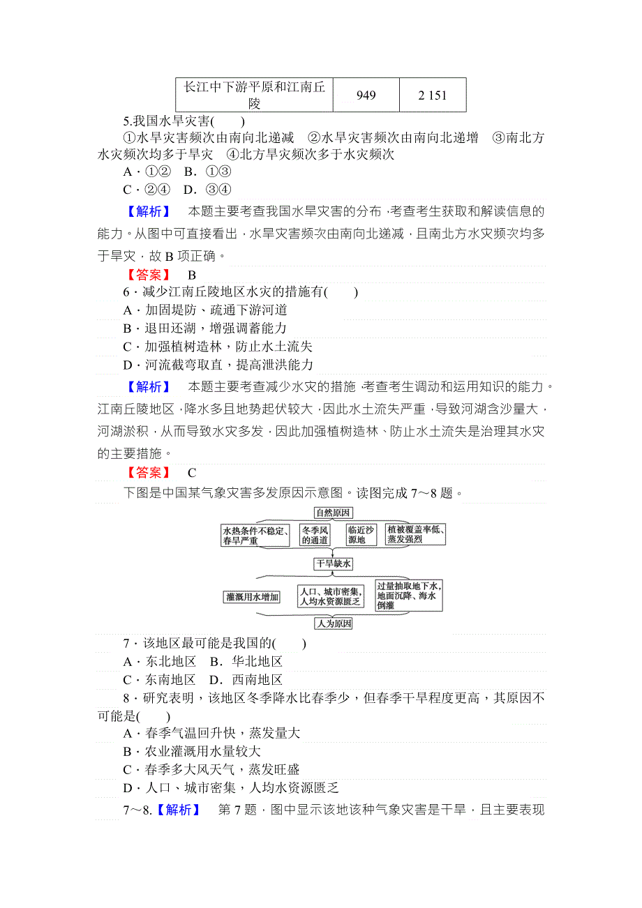 2018年秋高一地理湘教版必修一练习：第4章 自然环境对人类活动的影响 4-4 WORD版含答案.doc_第2页