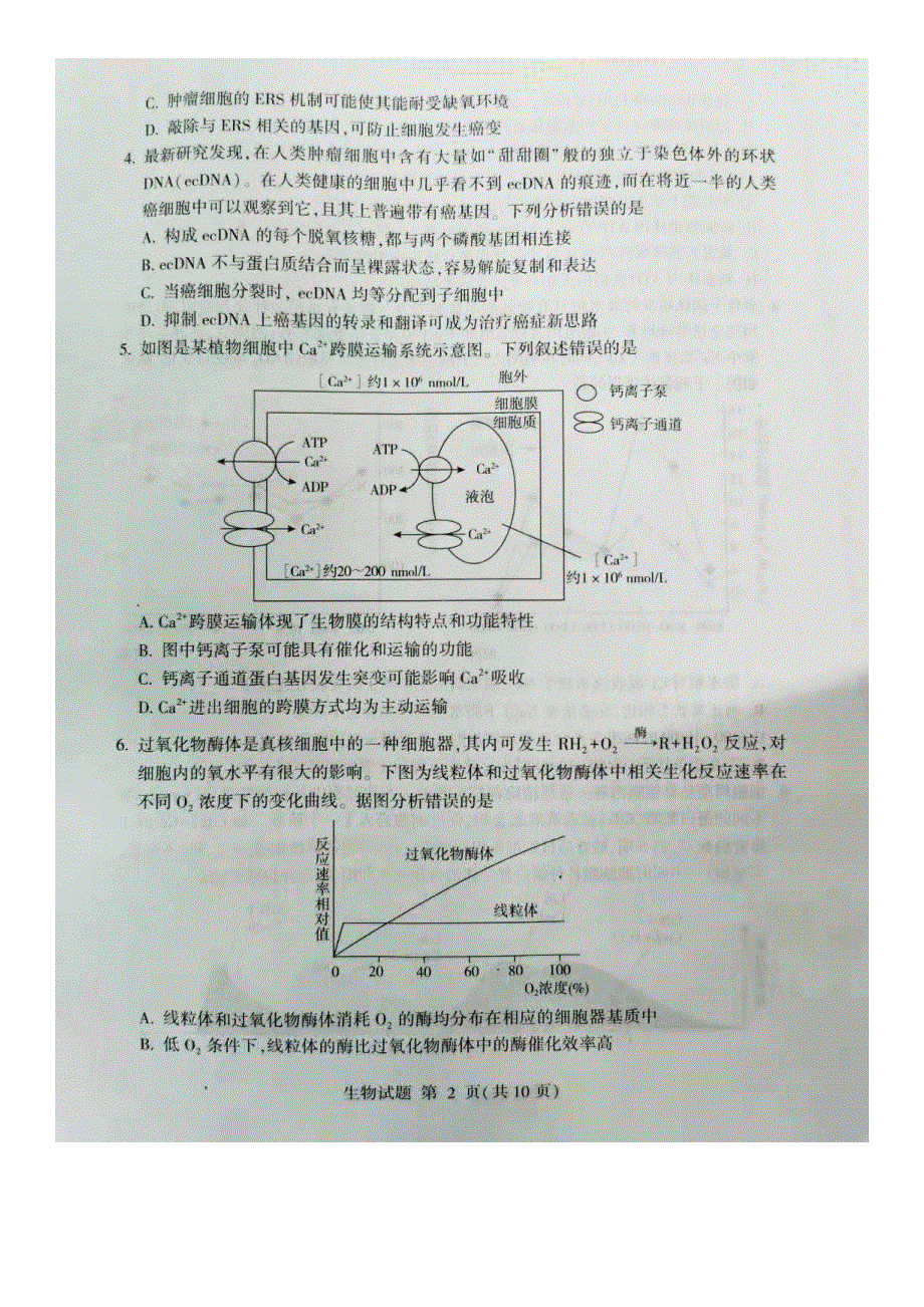 山东省临沂市2021届高三生物上学期期中试题（扫描版）.doc_第2页