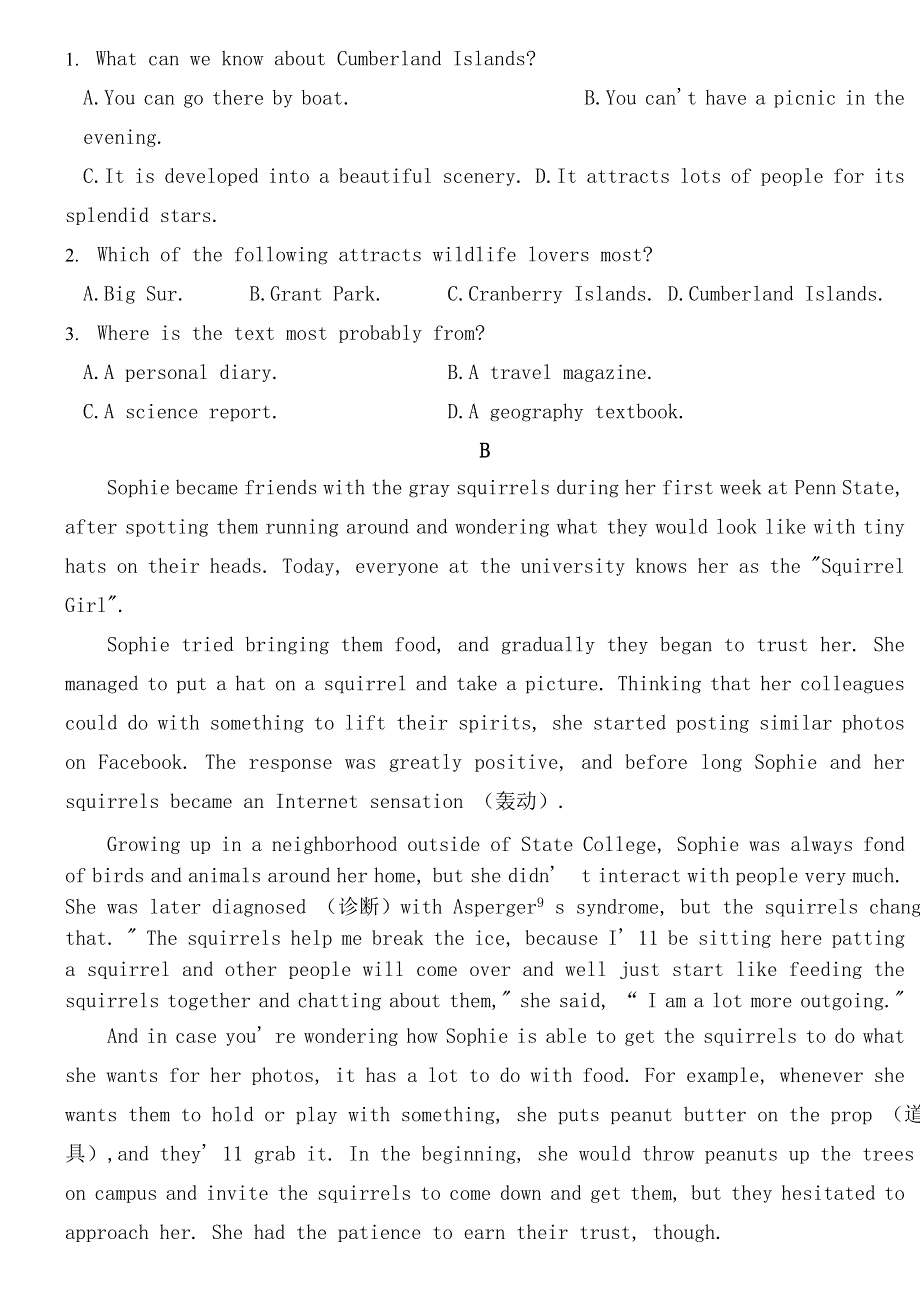 山东省临沂市临沂第一中学2021届高三英语上学期期末考试试题.doc_第2页