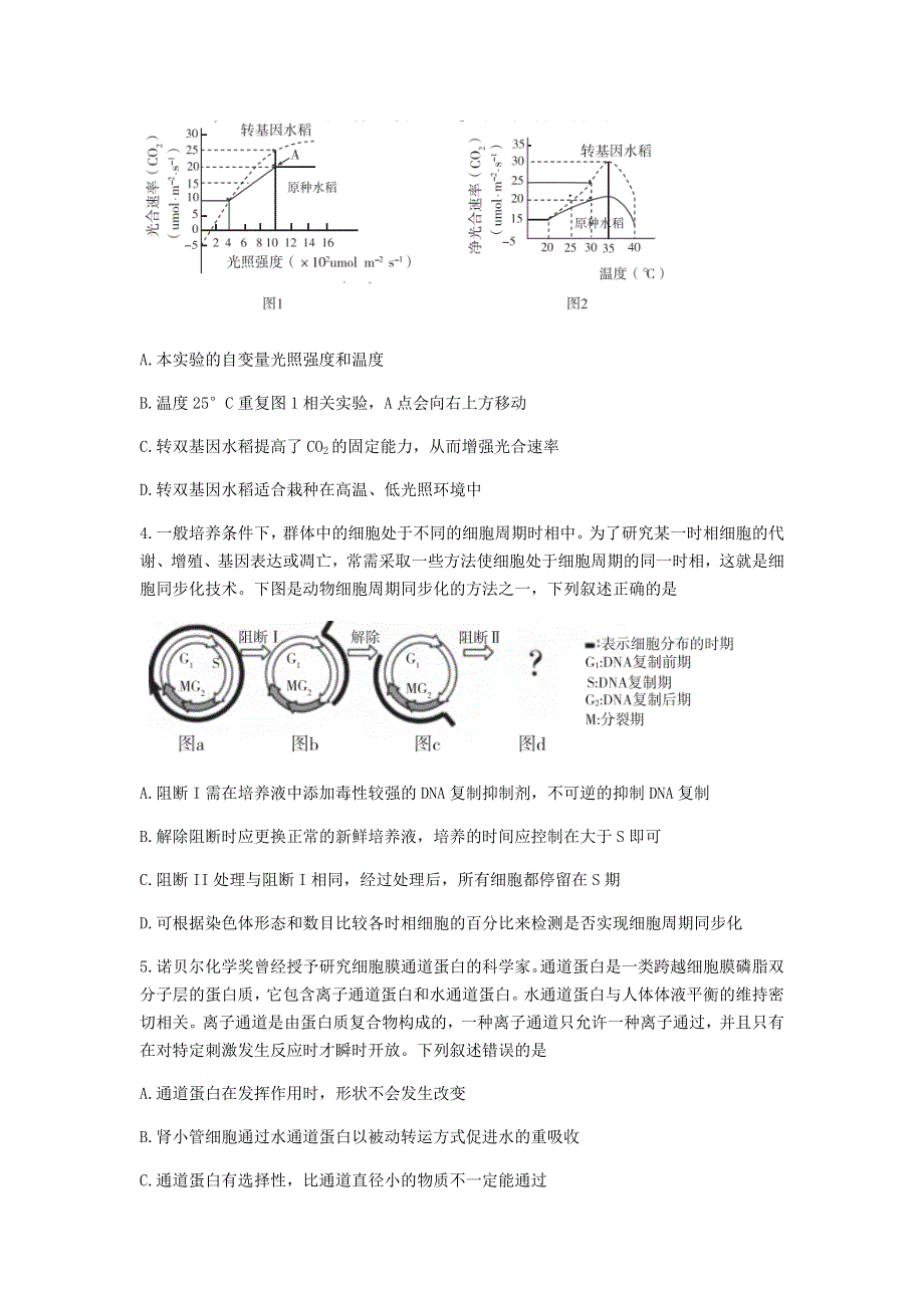 山东省临沂市临沂第一中学2021届高三生物上学期期末考试试题.doc_第2页