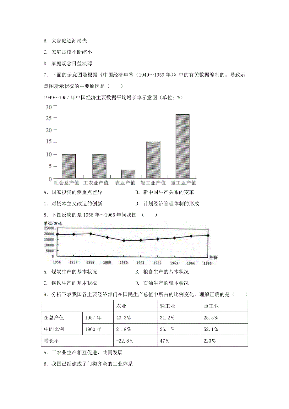 《博雅高考》2016年高考历史二轮复习效果检测：专题23 中国特色社会主义建设的道路 WORD版含答案.doc_第3页