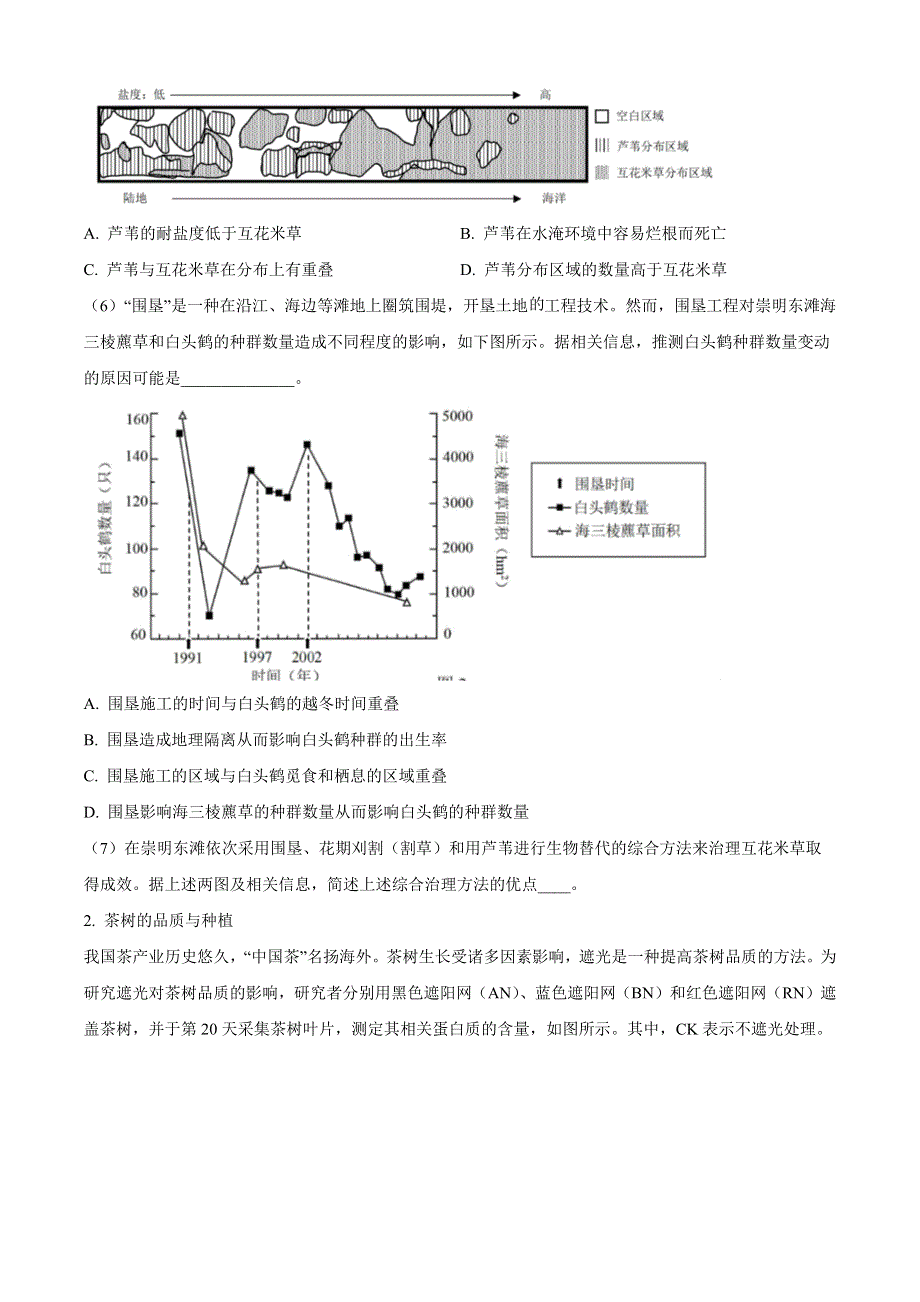 上海市虹口区2022-2023学年高三上学期第一次模拟考试 生物 WORD版含答案.docx_第2页