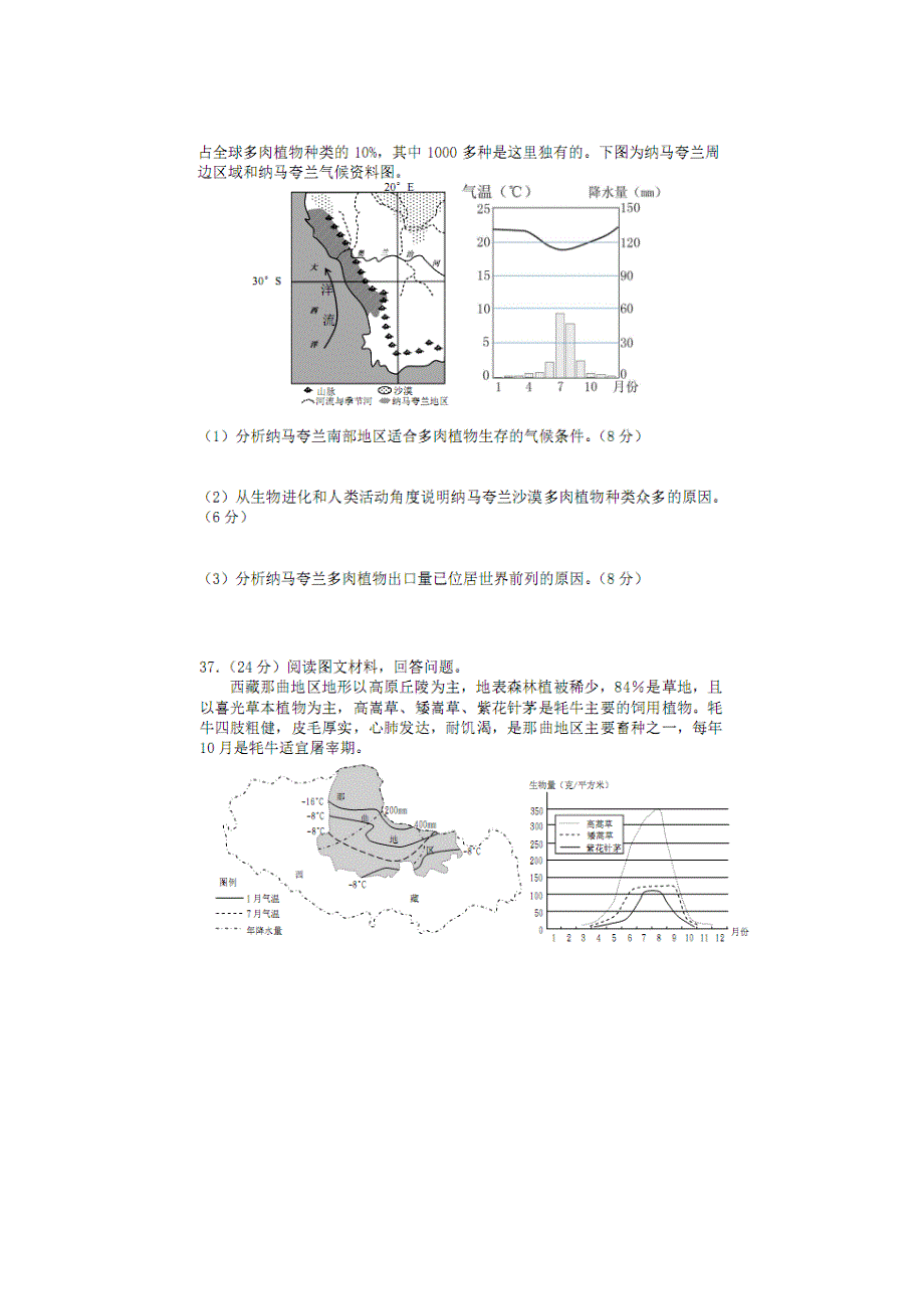 四川省成都市成都七中2018届高三10月21日（第八周测试）文科综合地理试卷 扫描版缺答案.doc_第3页