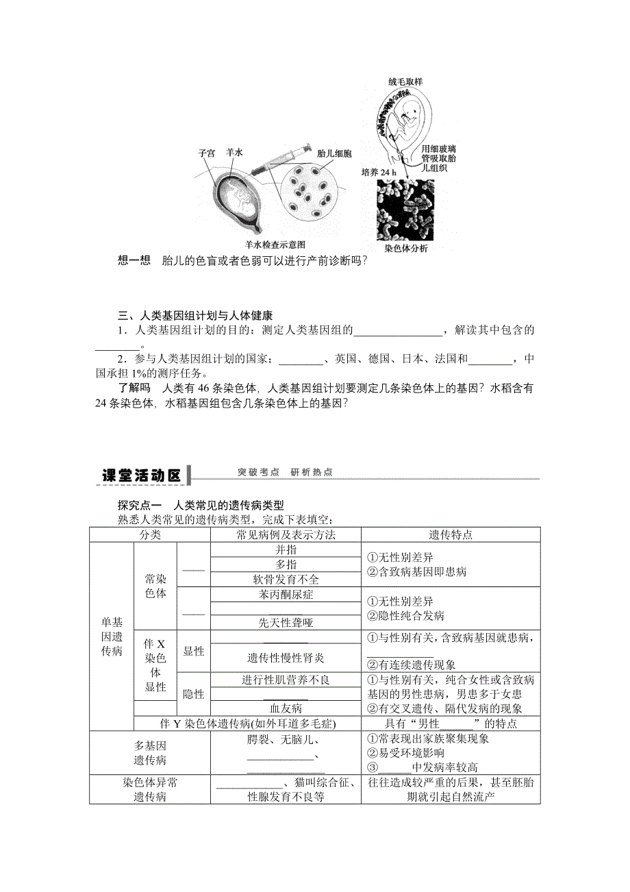 2013届高考生物一轮复习学案29　人类的遗传病（人教版）.doc_第2页