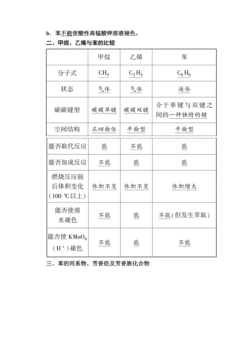 2020-2021学年化学人教版必修2学案：3-2-2 苯 WORD版含解析.doc_第3页