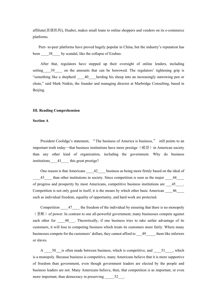 上海市进才中学2020届高三下学期3月月考英语试题 WORD版含答案.docx_第3页