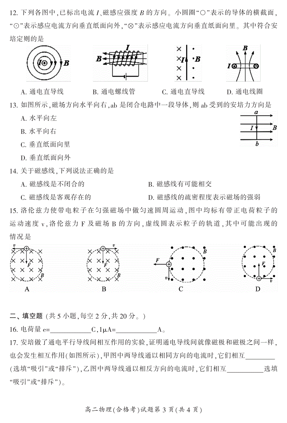 湖南省郴州市2020-2021学年高二上学期期末考试物理（合）试题 PDF版含答案.pdf_第3页