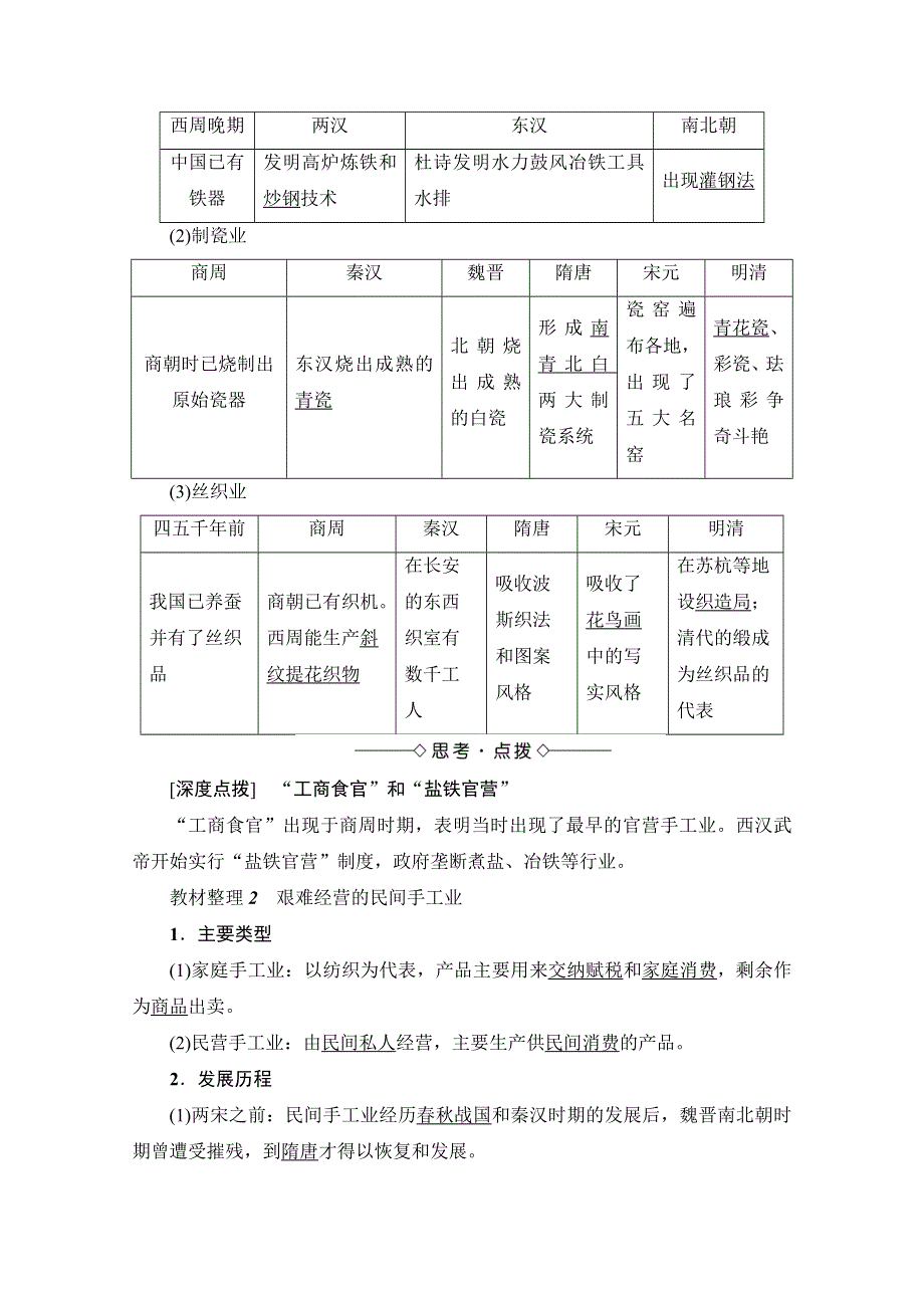 2016-2017学年高中人教版历史习题 必修二 第一单元 古代中国经济的基本结构与特点 第2课 WORD版含答案.doc_第2页