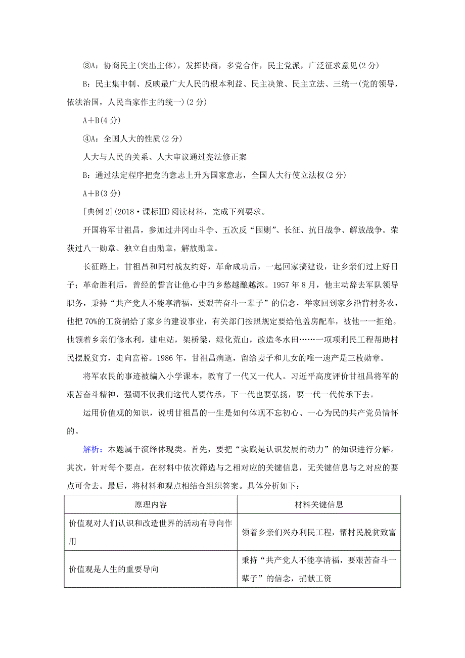 2020届高考政治二轮复习 下篇 专题一 题型突破六体现说明类主观题讲义 习题（含解析）.doc_第3页