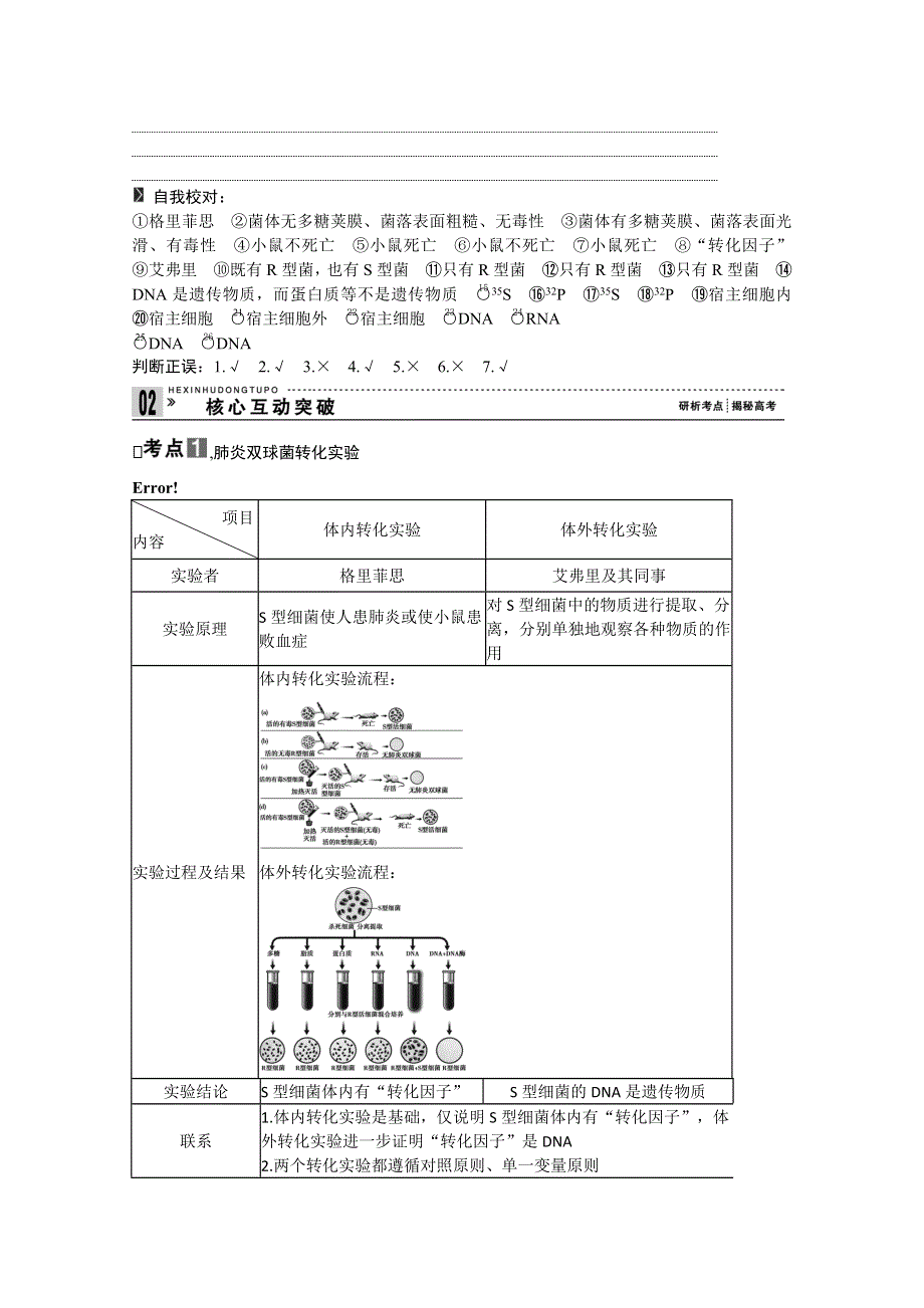 2013届高考生物一轮复习讲义：2.2.1DNA是主要的遗传物质.doc_第3页