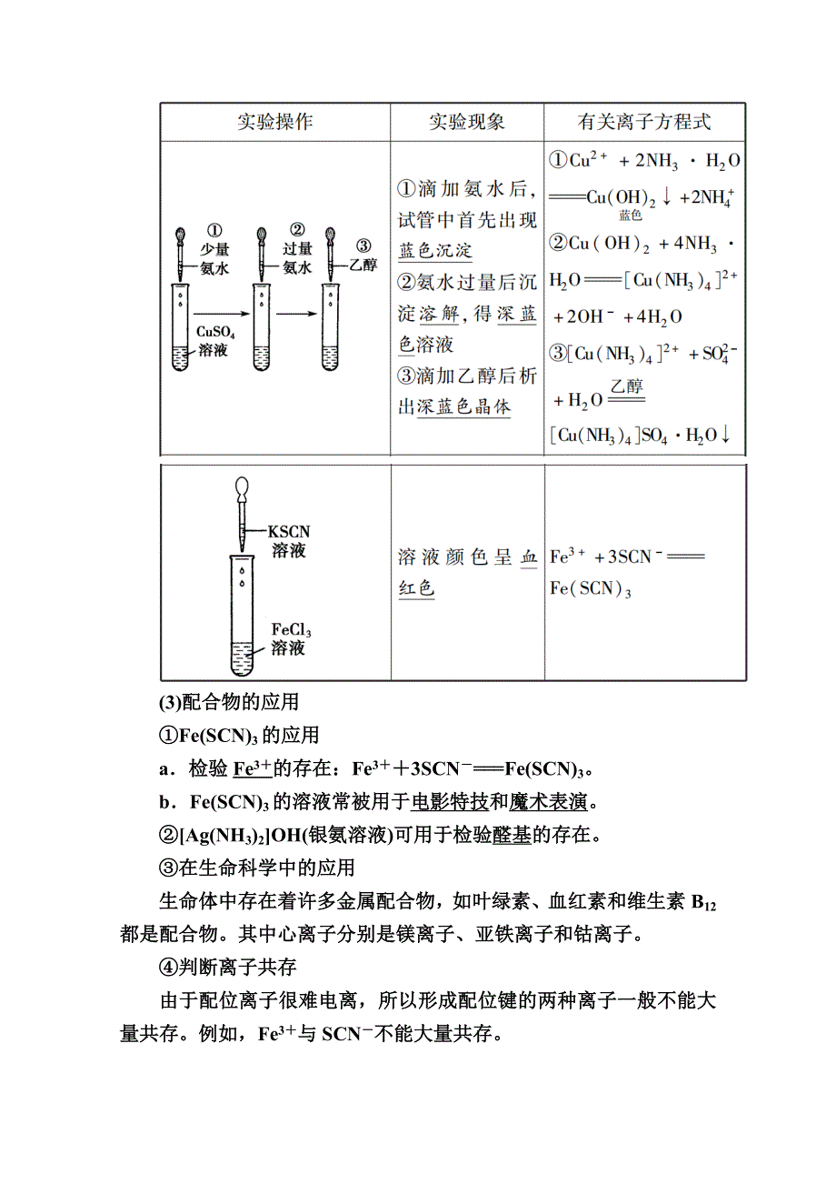 2020-2021学年化学人教版选修3学案：2-2-2 杂化轨道理论和配合物简介 WORD版含解析.doc_第3页