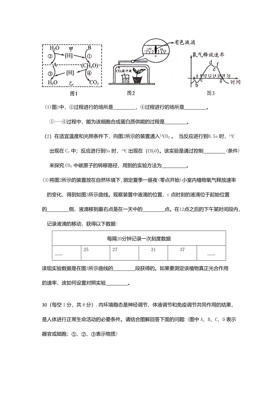 四川省成都市新津中学2021届高三12月月考理综生物试题 WORD版含答案.doc_第3页