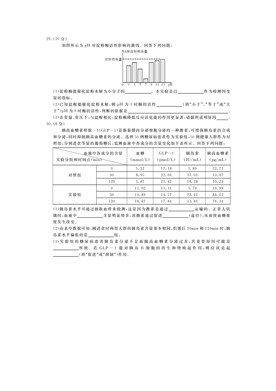 2018年高考全国名校高考模拟信息卷（一）生物试题 扫描版含答案.doc_第2页