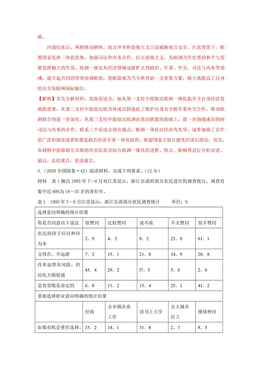 《发布》2021年高考历史复习 全国卷主观题专项精炼2-全国卷论述题 WORD版含解析.doc_第3页