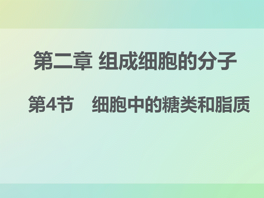 《教师参考》新课标人教版（高中生物） 必修1同课异构课件：2.4 细胞中的糖类和脂质5.ppt_第1页