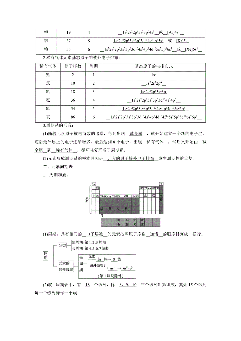 2020-2021学年化学人教选修3配套学案：1-2-1 原子结构与元素周期表 WORD版含答案.doc_第2页