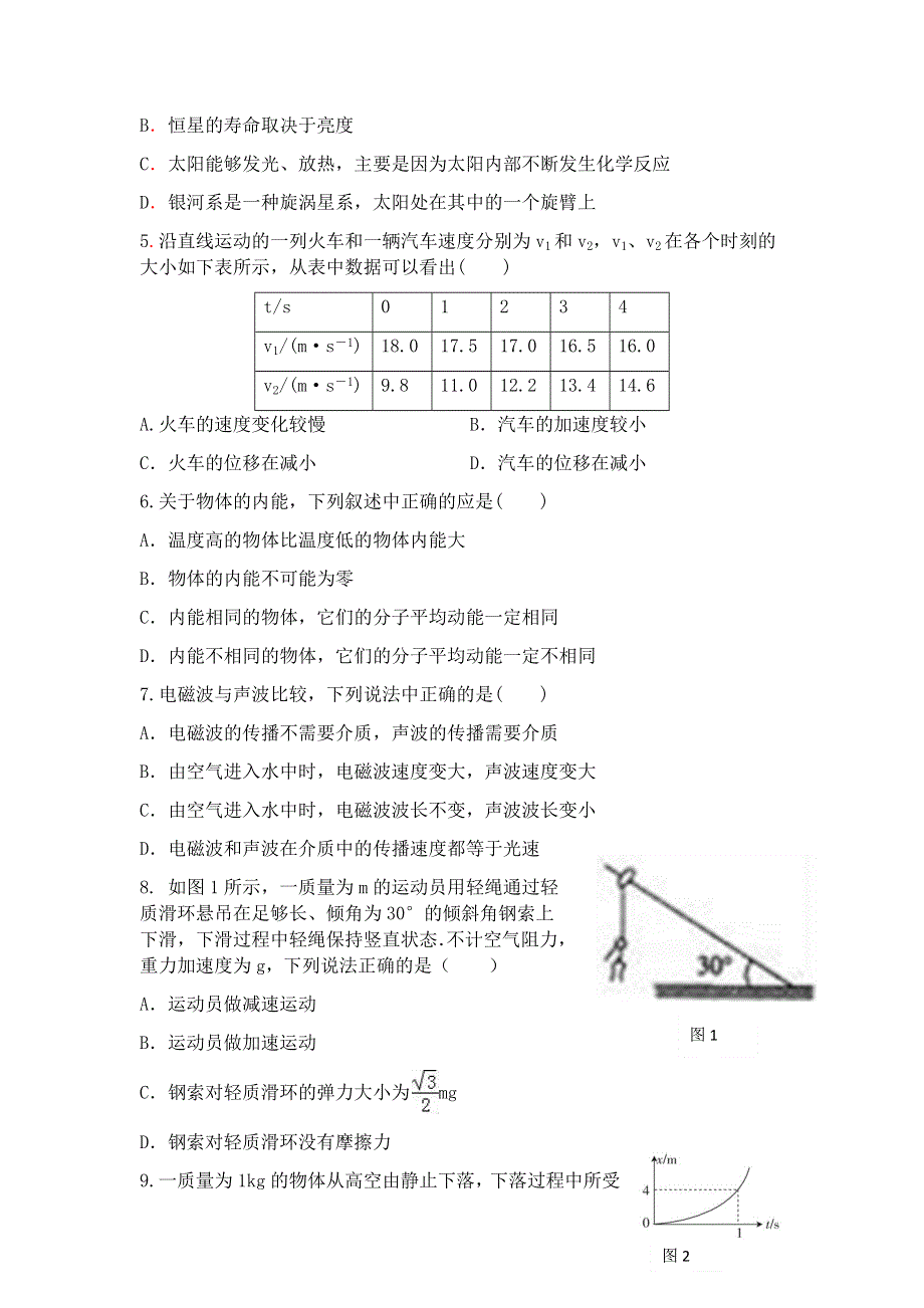 上海市2022年普通高中学业水平等级性考试物理模拟测试卷三 WORD版含解析.docx_第2页