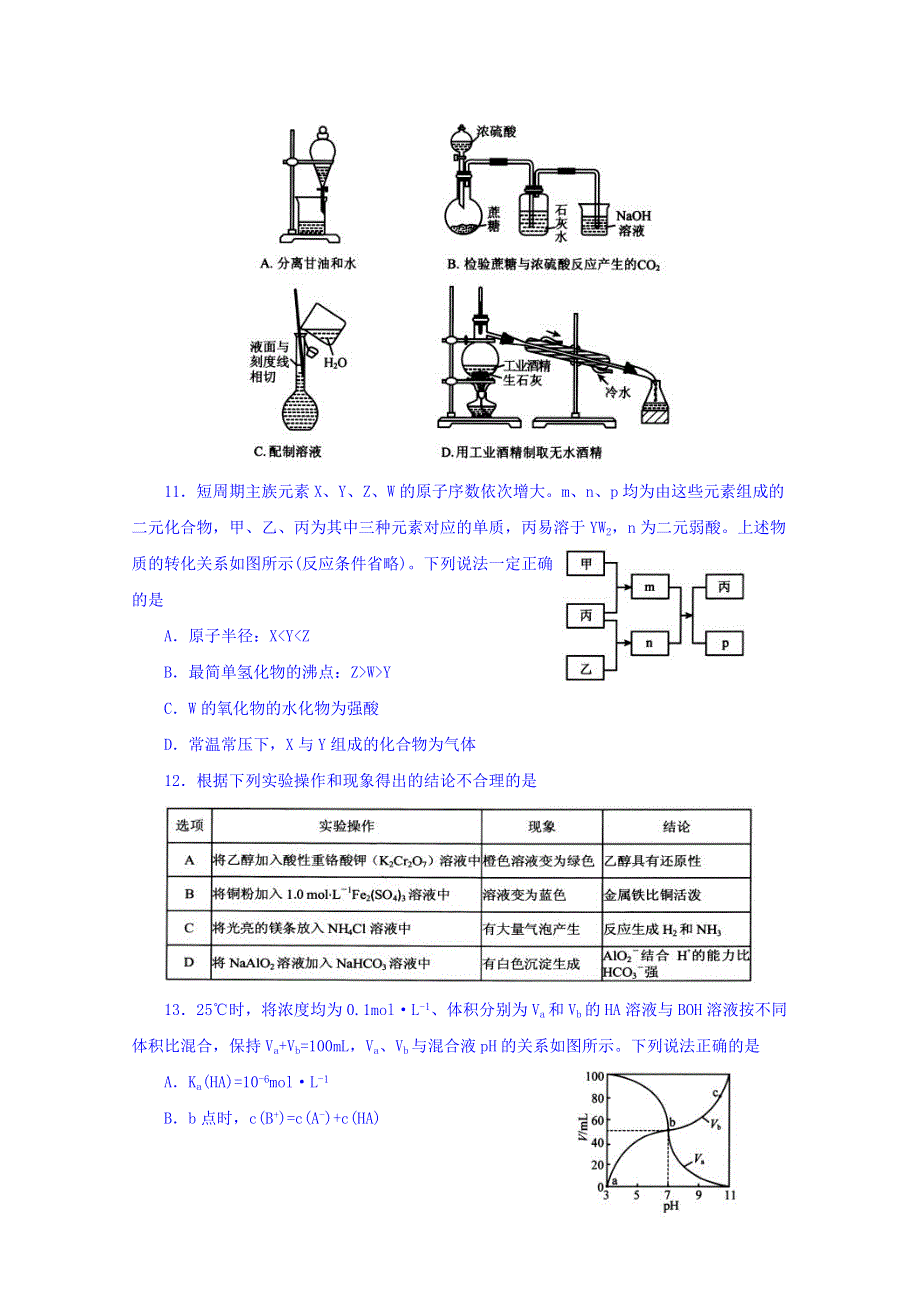 山东省临沂市2017届高三教学质量检测考试（三模）理综化学试题 WORD版含答案.doc_第2页