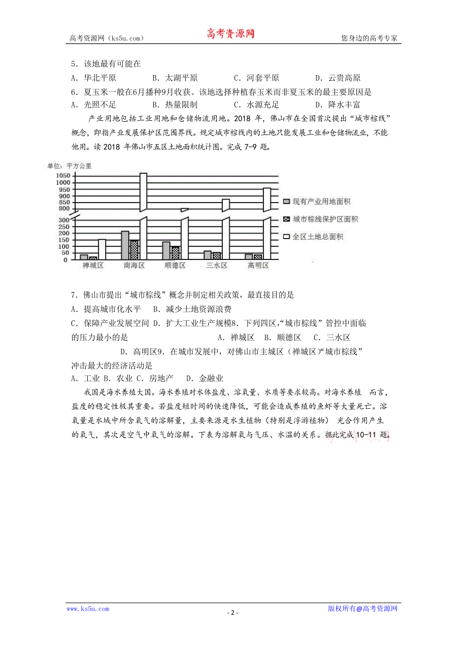 辽宁省大连市第一中学2020届高三6月高考模拟考试文综试卷 WORD版含答案.doc_第2页