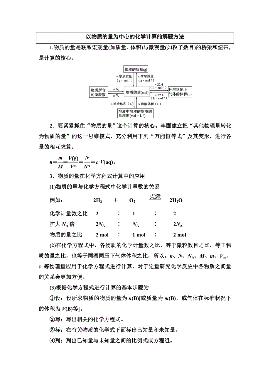 2020-2021学年化学苏教版必修1教师用书：专题1 专题复习课 WORD版含解析.doc_第3页