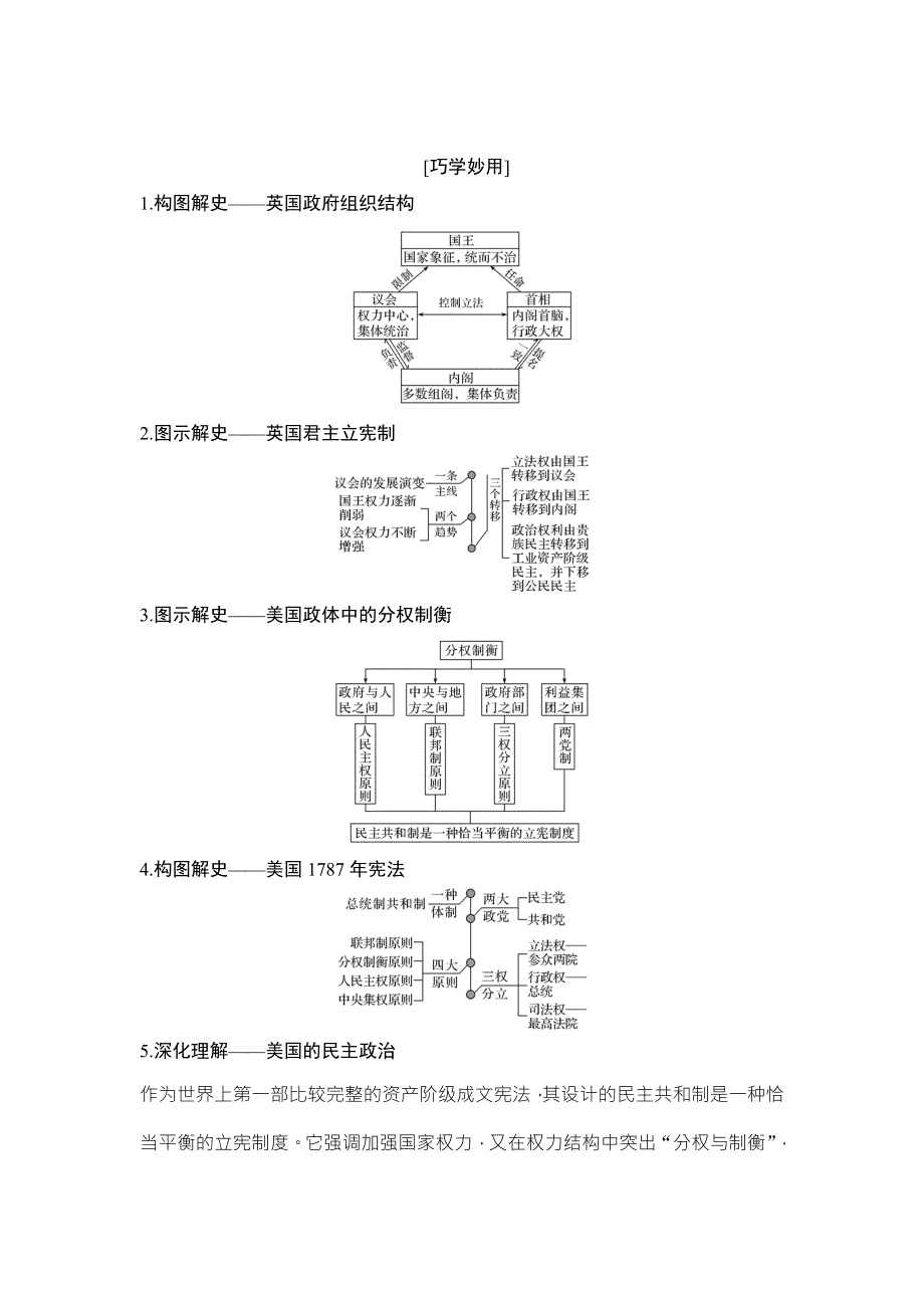 2018年高考历史（人民版）总复习教师用书：第11讲　英国代议制的确立、完善和美国1787年宪法 WORD版含解析.doc_第3页