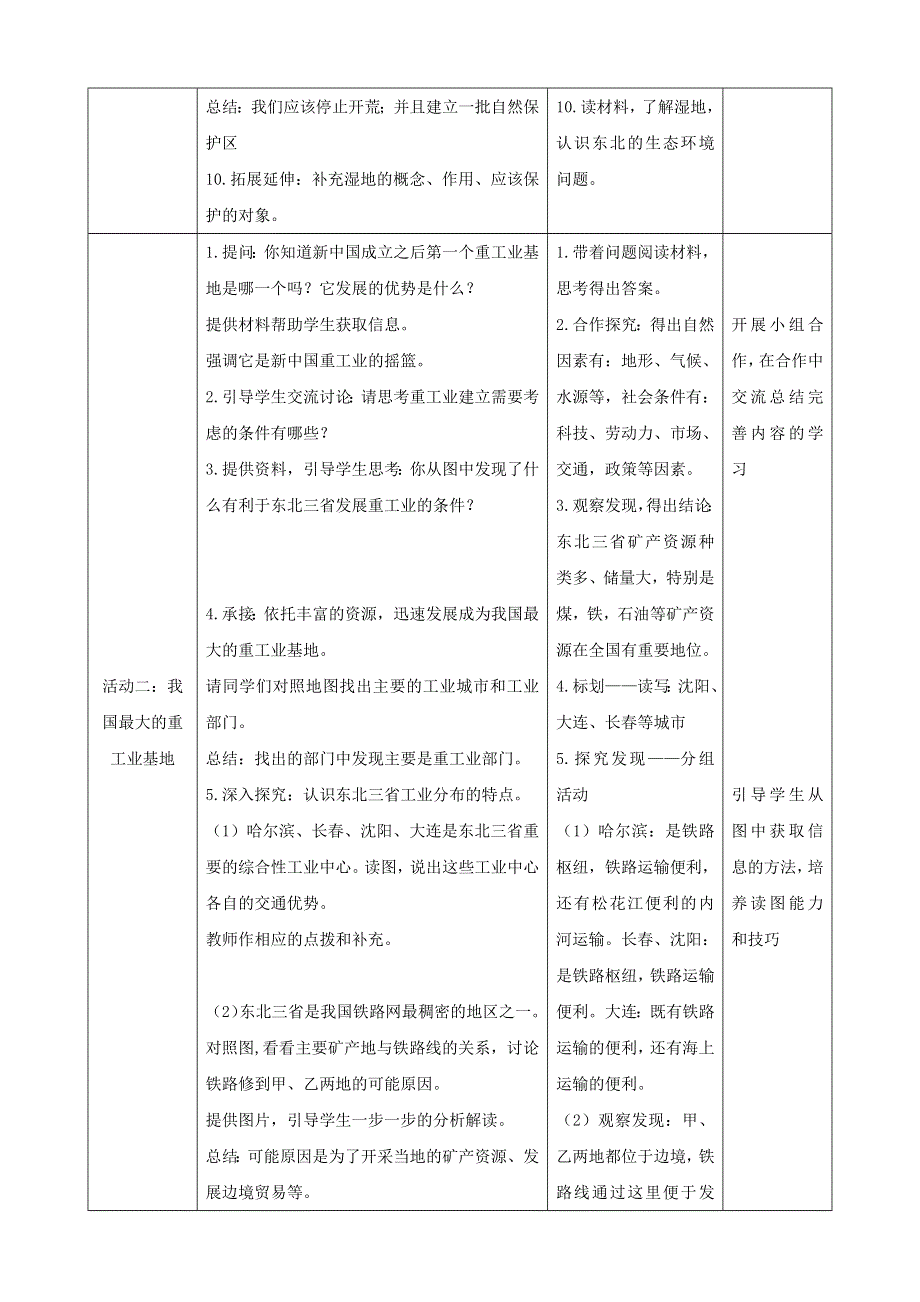 人教八下第六章北方地区第2节《“白山黑水”—东北三省》第2课时教案.docx_第3页