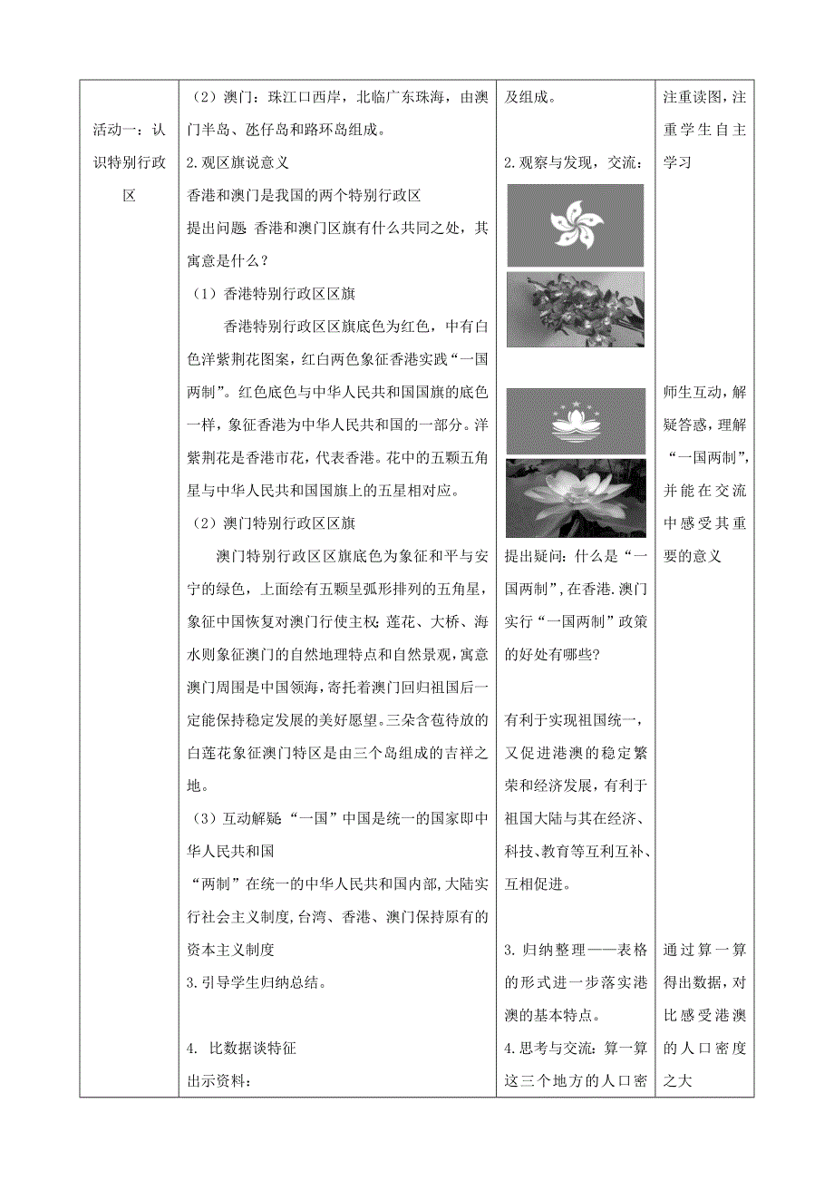 人教八下第七章南方地区7.3《“东方明珠”—香港和澳门》教案.docx_第2页