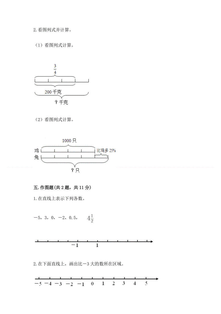 人教版 六年级数学下册 期中试题下载.docx_第3页