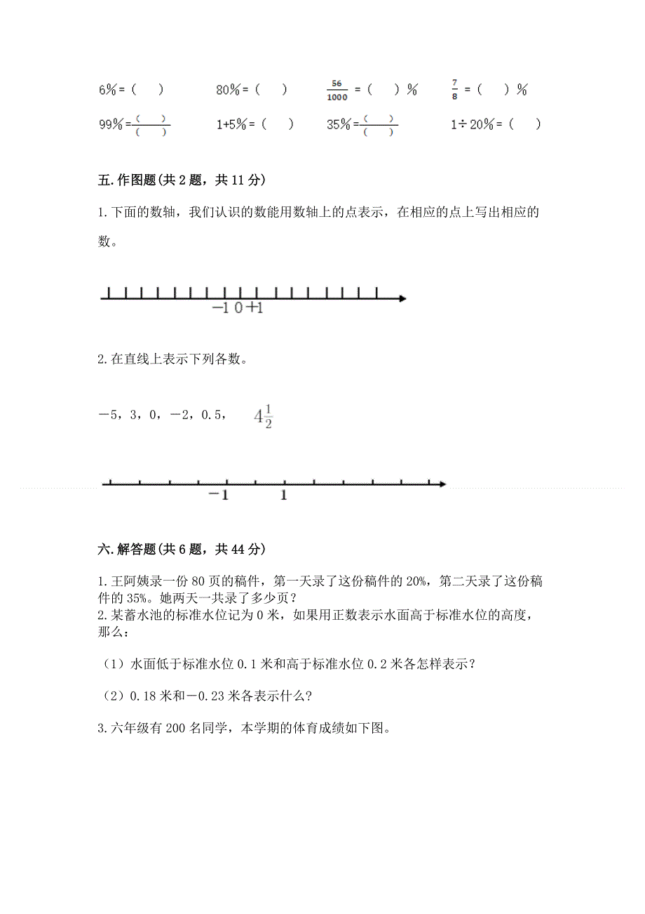 人教版 六年级数学下册 期中试题加答案解析.docx_第3页