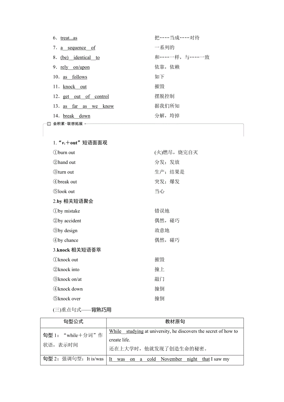 2021版高考英语（外研版）一轮复习教师用书：选修6 5 MODULE 5　CLONING WORD版含答案.doc_第3页