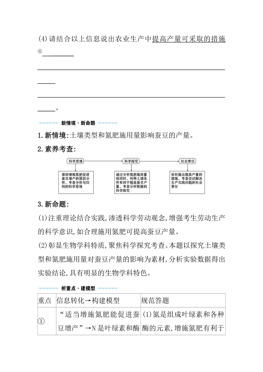 2021届新高考生物山东专用二轮考前复习学案：第三篇 主题3 农 业 生 产 WORD版含解析.doc_第2页